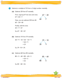Learn together, Review of subtraction facts and mental subtraction (2)