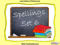 Spellings - Set 6 PowerPoint