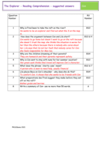 4. Reading Comprehension suggested answers