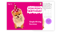20. ‘Pom Pom’s Birthday’ A Fun Writing And Drawing Activity (4 years +)