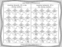 Halloween Counting to 20 - Worksheet