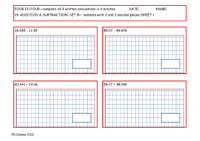 Addition and Subtraction Set B - numbers with 2 and 3 decimal places