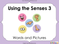 Using the Senses - Lesson 3: Words and Pictures - PowerPoint