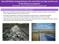 How do we know the Romans were in Britain? - Info sheet
