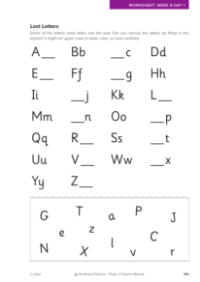 Lost letters letter formation activity  - Worksheet