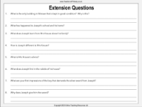 Extension Questions Worksheet