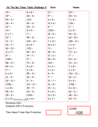 The Big Times Table Challenge 5