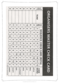 Orienteering master check card