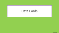 Date Cards