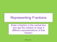 Representing Fractions Chart