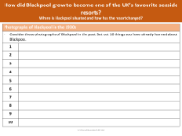 10 things you have learned about Blackpool - Worksheet - Year 5