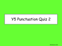 Punctuation Quiz 2