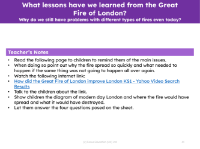 How did the Great Fire of London improve the capital? - Teacher notes