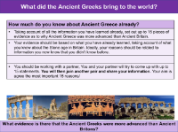 How much do you know about the Ancient Greeks already? - Partner task