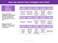 Memory challenge - How homes have changed