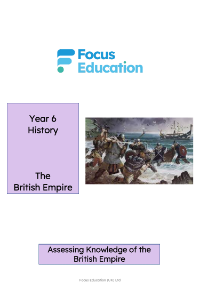 British Empire - Unit Assessment