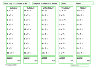 7 Times Table