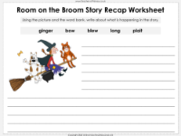 Lesson 2 - Story Recap Worksheet 1