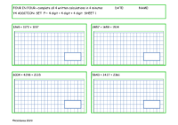  Addition Set F - 4d + 4d + 4d