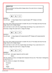 Similar shapes worksheet