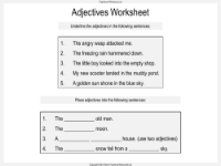 Adjectives Worksheet