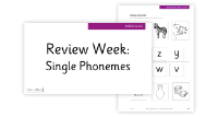 Phonics Phase 3, Week 11 - Lesson 1 Single Phonemes