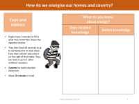 Cops and robbers - What do you know about energy? 