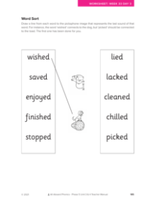 Word Sort - Worksheet