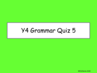 Grammar Quiz 5