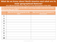 Why did the Irish come to the USA? - Worksheet