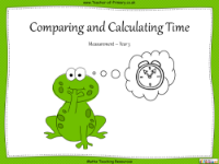 Comparing and Calculating Time - PowerPoint