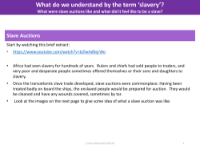Slave Auctions - Slavery - Year 5