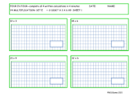  Multiplication Set E 2 digit number x3 x6 x9