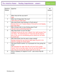 4. Reading Comprehension Answers