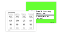 Statutory Spellings List