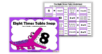Eight Times Table Snap