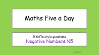 Number - Negative numbers