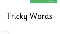 Tricky Words - Presentation 