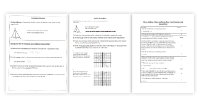 Mean, Median, Mode and Range