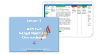 5. Adding four digit numbers (one exchange)
