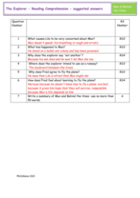 4. Reading Comprehension suggested answers