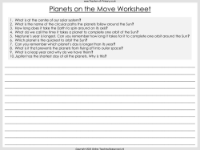 Planets on the Move - Worksheet