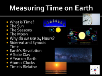 Measuring Time on Earth - Teaching Presentation