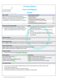 Friction - Lesson Plan