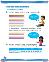 Learn together, Odd and even numbers