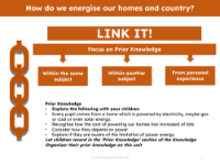 Link it! Prior knowledge - Energy - 2nd Grade