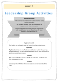 3. Leadership group activities