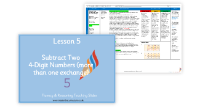 5. Subtract two 4-digit numbers ( more than one exchange