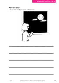 Write the Story activity - Worksheet