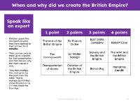 Speak like an expert - The British Empire